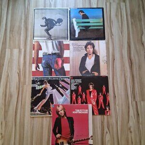 7 Rock LP Records – Men of Rock – Fair Cond . Wall art, . DIY projects